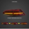 Πίσω φανάρια led Vw Golf 7 / 7.5 GTI / R design (2014-2021) με τρέχουμενο φλας, κόκκινα - σετ 2τμχ.