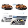 Φανάρια εμπρός Vw Polo (2009-2017) led μαύρα, χωρίς λάμπες (D2S) - σετ 2τμχ.