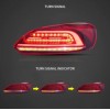Πίσω φανάρια led Vw Scirocco (2009-2014) με τρέχουμενο φλας, κόκκινα - σετ 2τμχ.