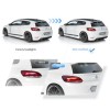 Πίσω φανάρια led Vw Scirocco (2009-2014) με τρέχουμενο φλας, κόκκινα - σετ 2τμχ.