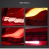 Πίσω φανάρια led BMW F32 / F33 / F36 / F82 / F83 (2014-2020) GTS design με τρέχουμενο φλας, κόκκινα - σετ 2τμχ.
