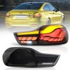 Πίσω φανάρια led BMW F32 / F33 / F36 / F82 / F83 (2014-2020) GTS design με τρέχουμενο φλας, φιμέ - σετ 2τμχ.