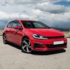 Φανάρια εμπρός Vw Golf 7.5 (2018-2021) led Silver line design, μαύρα, χωρίς λάμπες (D2S/H7) - σετ 2τμχ.