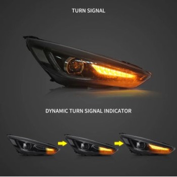 Φανάρια εμπρός Ford Focus (2015-2018) led μαύρα, χωρίς λάμπες (D2S) - σετ 2τμχ. Φανάρια εμπρός Ford Focus (2015-2018) led μαύρα, χωρίς λάμπες (D2S) - σετ 2τμχ.