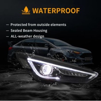 Φανάρια εμπρός Ford Focus (2015-2018) led μαύρα, χωρίς λάμπες (D2S) - σετ 2τμχ. Φανάρια εμπρός Ford Focus (2015-2018) led μαύρα, χωρίς λάμπες (D2S) - σετ 2τμχ.