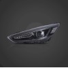 Φανάρια εμπρός Ford Focus (2015-2018) led μαύρα, χωρίς λάμπες (D2S) - σετ 2τμχ.