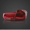 Πίσω φανάρια led BMW F30 / F80 (2012-2019) GTS design με τρέχουμενο φλας, κόκκινα - σετ 2τμχ.