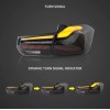 Πίσω φανάρια led BMW F30 / F80 (2012-2019) GTS design με τρέχουμενο φλας, φιμέ - σετ 2τμχ.