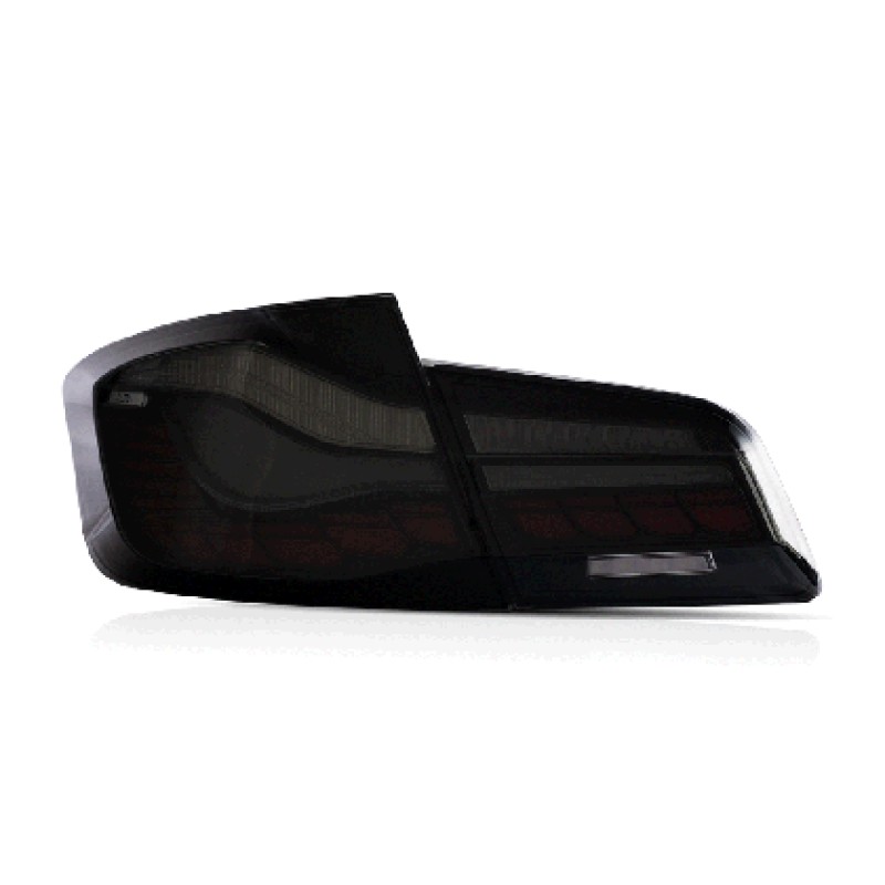 Πίσω φανάρια led BMW F10 sedan (2011-2017) CS M5 design, φιμέ - σετ 2τμχ.