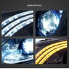 Φανάρια εμπρός Mercedes Vito W447 (2016-2023) led Matrix, μαύρα με DRL - σετ 2τμχ.