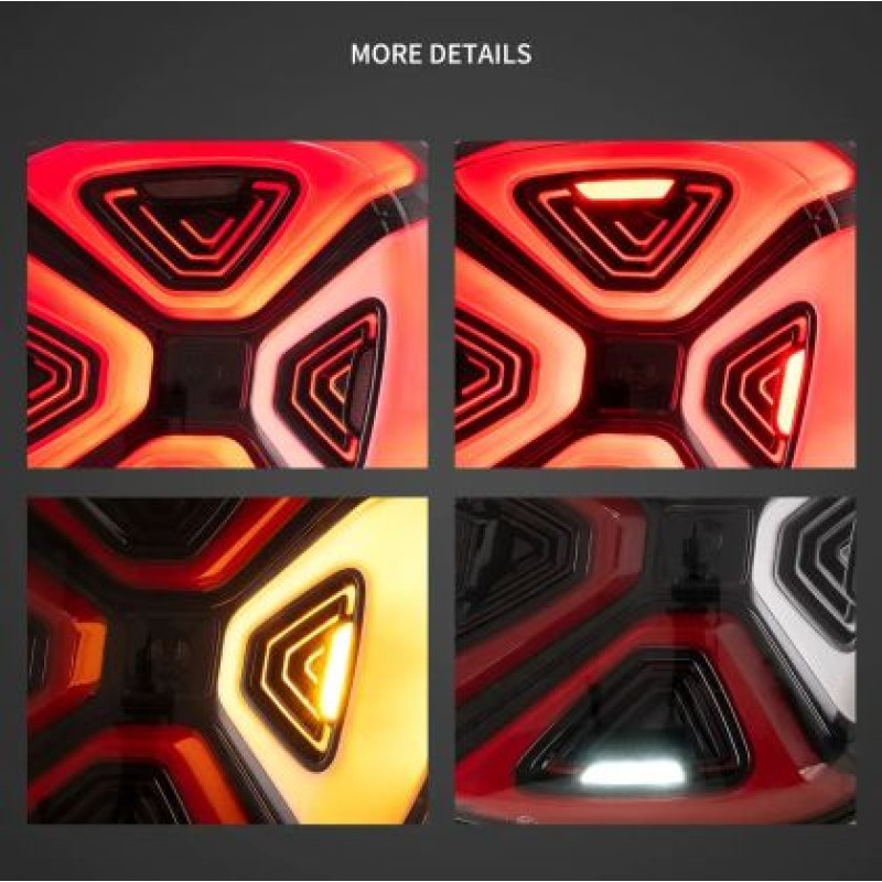 Πίσω φανάρια led SMART W453 (2015-2019) Fortwo / Forfour κόκκινα - σετ 2τμχ.