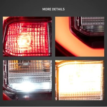 Πίσω φανάρια led Toyota Hilux (2015-2022) κόκκινα - σετ 2τμχ.
