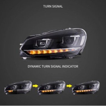 Φανάρια εμπρός Vw Golf 6 (2008-2014) led Demon Eyes design, μαύρα, χωρίς λάμπες (D2S) - σετ 2τμχ. Φανάρια εμπρός Vw Golf 6 (2008-2014) led Demon Eyes design, μαύρα, χωρίς λάμπες (D2S) - σετ 2τμχ.