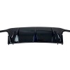 Diffuser Mercedes W204 C-Class (2007-2013) για C63 προφυλακτήρα AMG Style - μαύρο γυαλιστερό