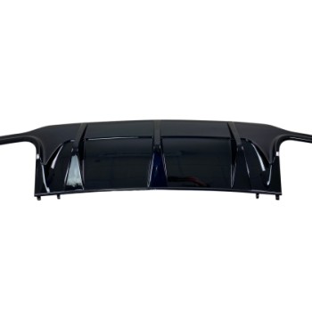 Diffuser Mercedes W204 C-Class (2007-2013) για C63 προφυλακτήρα AMG Style - μαύρο γυαλιστερό
