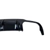 Diffuser Mercedes W204 C-Class (2007-2013) για C63 προφυλακτήρα AMG Style - μαύρο γυαλιστερό