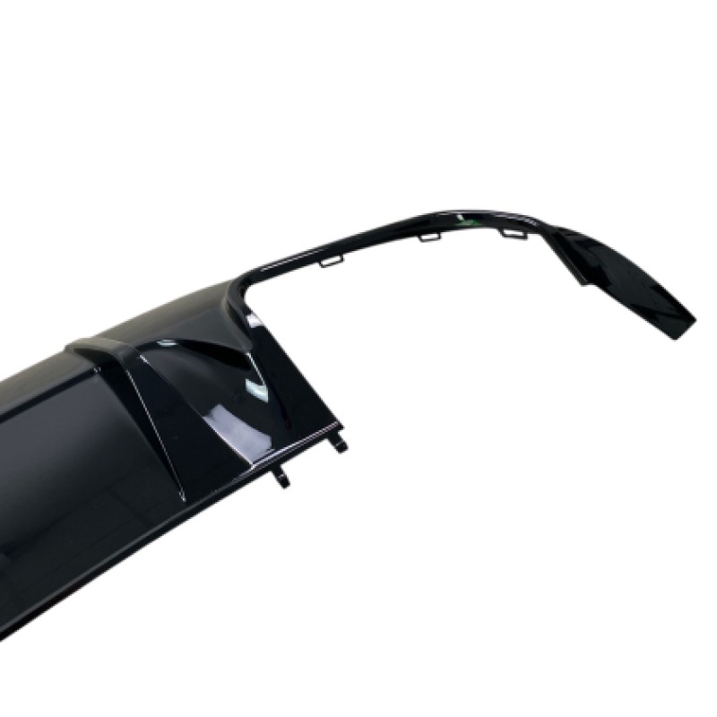 Diffuser Mercedes W204 C-Class (2007-2013) για C63 προφυλακτήρα AMG Style - μαύρο γυαλιστερό