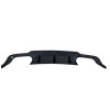 Diffuser Mercedes W204 C-Class (2007-2013) για C63 προφυλακτήρα AMG Style - μαύρο γυαλιστερό