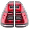 Πίσω φανάρια led Toyota Land Cruiser J120 (2003-2009) - full Led J150 look - κόκκινα / φιμέ τρεχούμενο φλας - σετ 2τμχ.