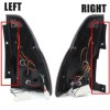 Πίσω φανάρια led Toyota Land Cruiser J120 (2003-2009) - full Led J150 look - κόκκινα / φιμέ τρεχούμενο φλας - σετ 2τμχ.