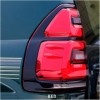 Πίσω φανάρια led Toyota Land Cruiser J120 (2003-2009) - full Led J150 look - κόκκινα / φιμέ τρεχούμενο φλας - σετ 2τμχ.