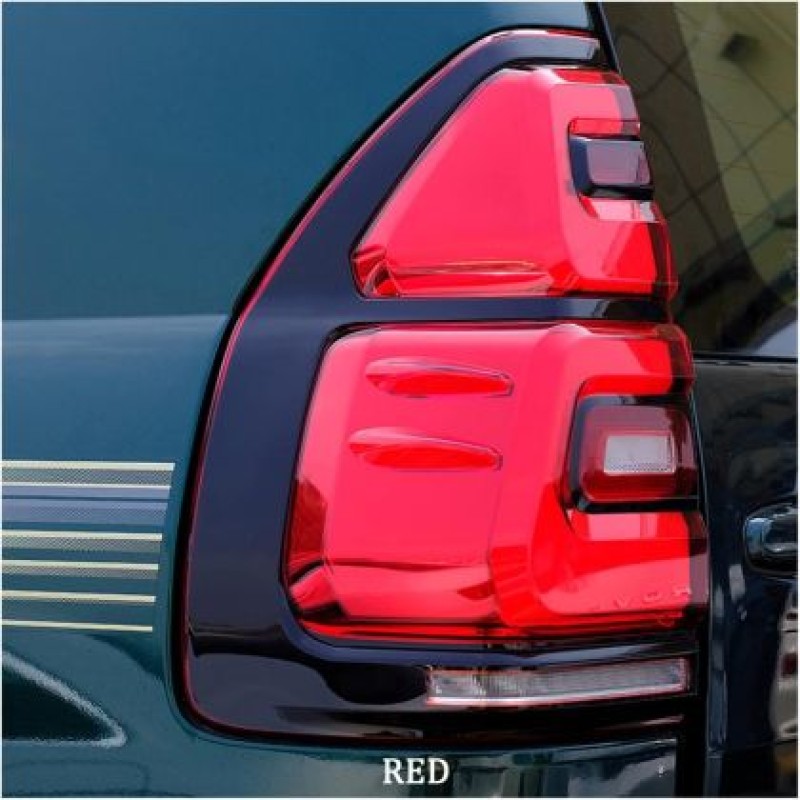 Πίσω φανάρια led Toyota Land Cruiser J120 (2003-2009) - full Led J150 look - κόκκινα / φιμέ τρεχούμενο φλας - σετ 2τμχ.