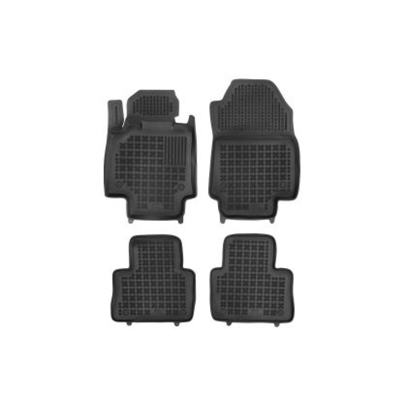 Λαστιχένια πατάκια Toyota RAV4 (2018-2026) with manual gearbox, 4x4 (AWD), 2x4 (FWD) τύπου σκαφάκι - 4τμχ., Rezaw Plast