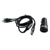 Φορτιστής αυτοκινήτου με 2 θύρες USB και 3 βύσματα