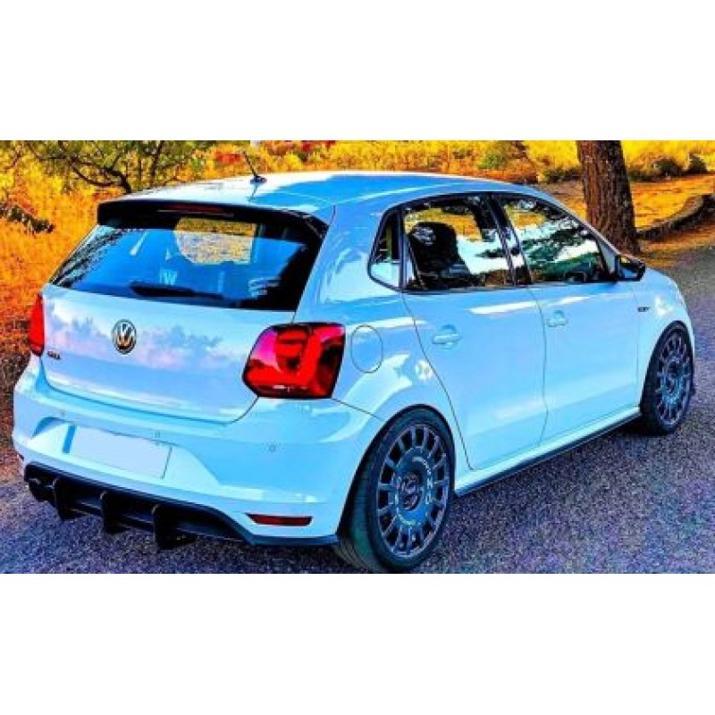 Diffuser προφυλακτήρα Vw Polo (2014-2018) GTI Blade - μαύρο γυαλιστερό