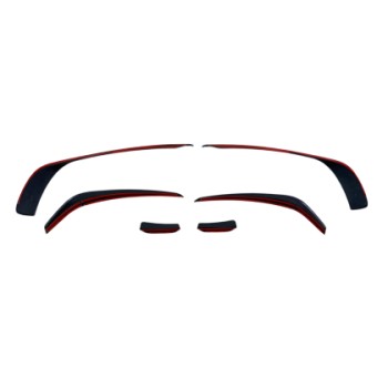 Spoiler εμπρός προφυλακτήρα Mercedes C-Class W204 (2007-2013) - μαύρο γυαλιστερό