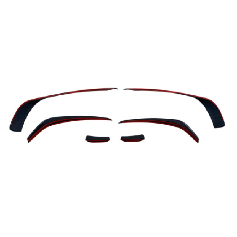 Spoiler εμπρός προφυλακτήρα Mercedes C-Class W204 (2007-2013) - μαύρο γυαλιστερό