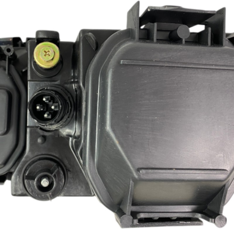 Φανάρια εμπρός BMW E36 (1991-1999) sedan / coupe, μαύρα με led angel eyes- σετ 2τμχ.