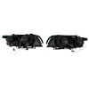 Φανάρια εμπρός BMW E46 sedan (1998-2001) - μαύρα με led angel eyes, χωρίς λάμπες (Η7) - σετ 2τμχ.