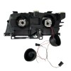 Φανάρια εμπρός BMW E46 sedan (1998-2001) - μαύρα με led angel eyes, χωρίς λάμπες (Η7) - σετ 2τμχ.