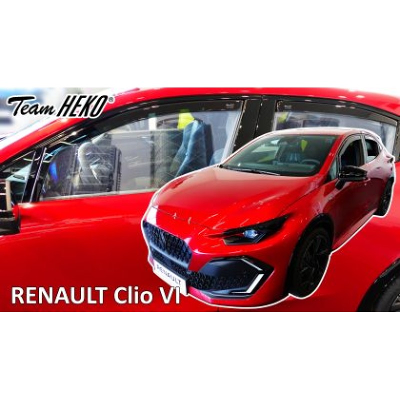Ανεμοθραύστες Renault Clio (2025+) - 4τμχ. Εμπρός, Heko