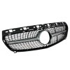 Μάσκα Mercedes W176 A-Class (2013-2015) - Diamond design, μάυρη με πλαίσιο χρωμίου