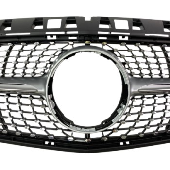 Μάσκα Mercedes W176 A-Class (2013-2015) - Diamond design, μάυρη με πλαίσιο χρωμίου Μάσκα Mercedes W176 A-Class (2013-2015) - Diamond design, μάυρη με πλαίσιο χρωμίου