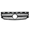 Μάσκα Mercedes W176 A-Class (2013-2015) - Diamond design, μάυρη με πλαίσιο χρωμίου