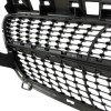 Μάσκα Mercedes W176 A-Class (2013-2015) - Diamond design, μάυρη με πλαίσιο χρωμίου