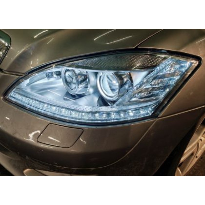 Φανάρια εμπρός Mercedes W221 S-Class (2005-2008) led , με λάμπες (Η1) - σετ 2τμχ.