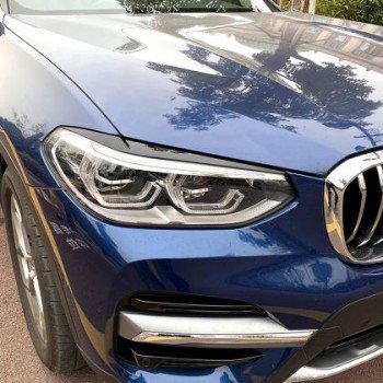 Φρυδάκια φαναριών BMW X3 G01 (2018-2021) - μαύρα γυαλιστερά Φρυδάκια φαναριών BMW X3 G01 (2018-2021) - μαύρα γυαλιστερά