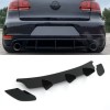 Diffuser προφυλακτήρα Vw Golf 6 GTI - μαύρο γυαλιστερό