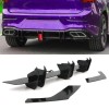 Diffuser προφυλακτήρα Vw Golf 8 GTI Blade με ανακλαστήρα - μαύρο γυαλιστερό