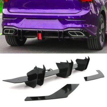 Diffuser προφυλακτήρα Vw Golf 8 GTI Blade με ανακλαστήρα - μαύρο γυαλιστερό Diffuser προφυλακτήρα Vw Golf 8 GTI Blade με ανακλαστήρα - μαύρο γυαλιστερό