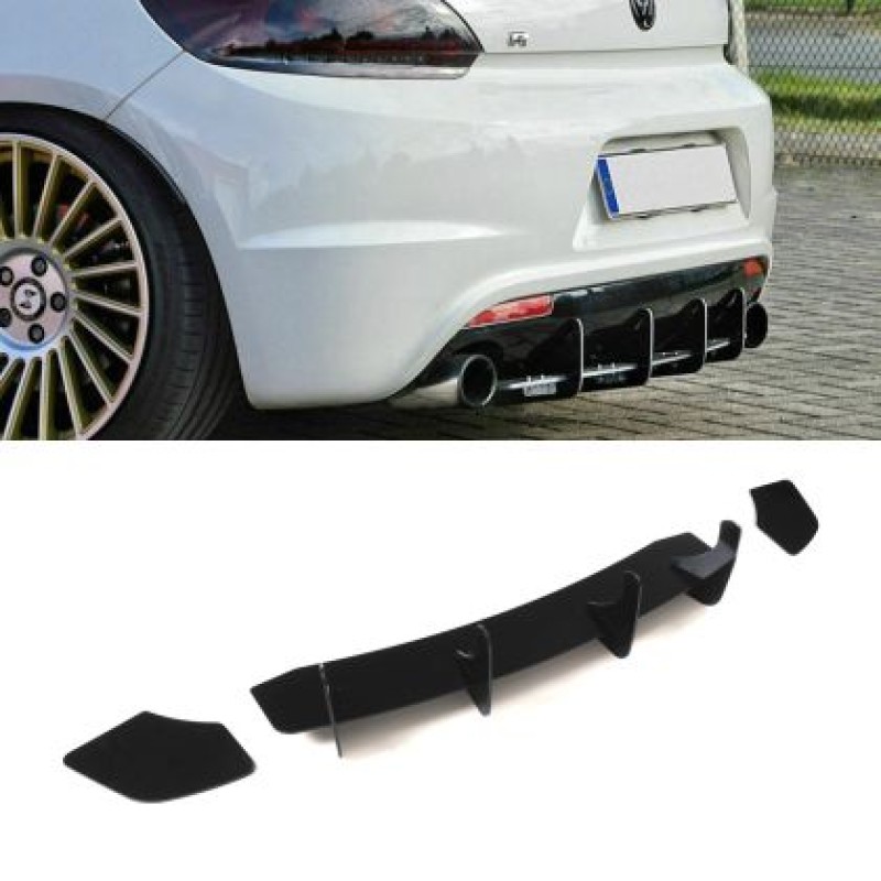 Diffuser προφυλακτήρα Vw Scirocco (2008-2014) Blade - μαύρο γυαλιστερό