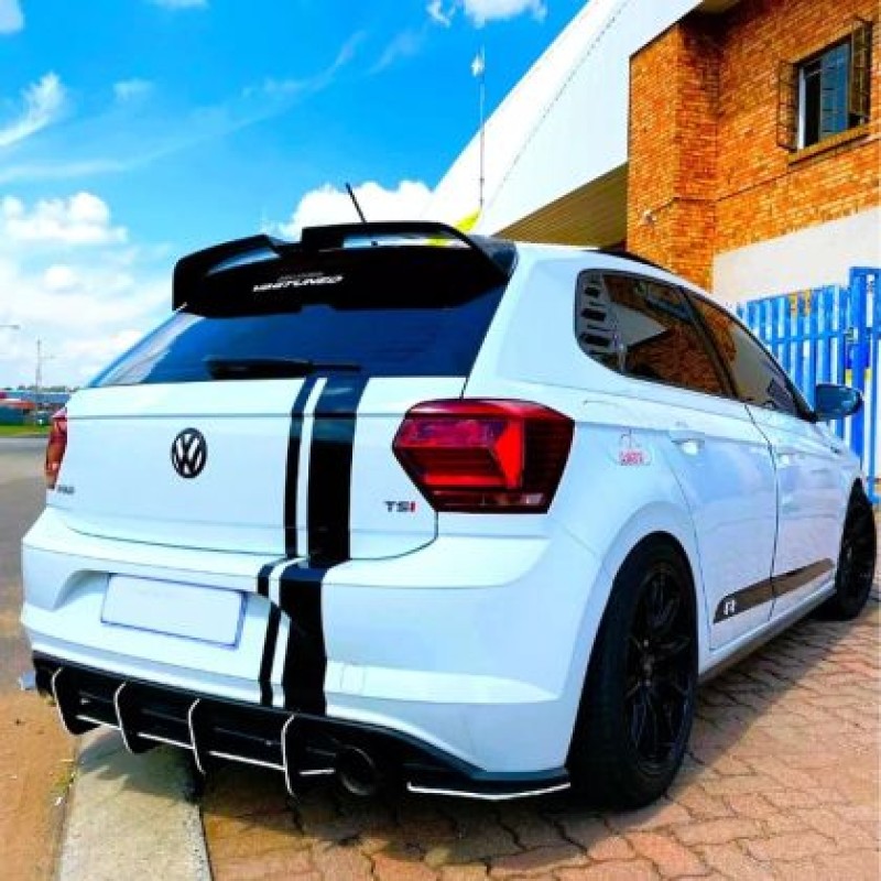 Αεροτομή οροφής Vw Polo (2019-2020) OTR Style - μαύρη γυαλιστερή