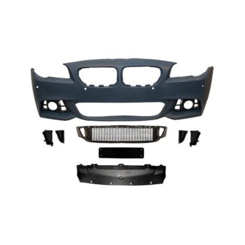 Προφυλακτήρας εμπρός BMW F10 / F11 facelift (2014-2017) - M pack design με ανοίγματα parktronic, με πιτσιλίθρες