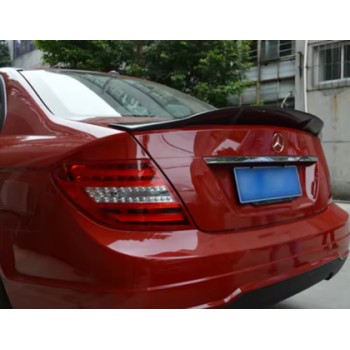 Αεροτομή πορτ-μπαγκάζ Mercedes W204 C-Class (2007-2013) R Style - μαύρη γυαλιστερή