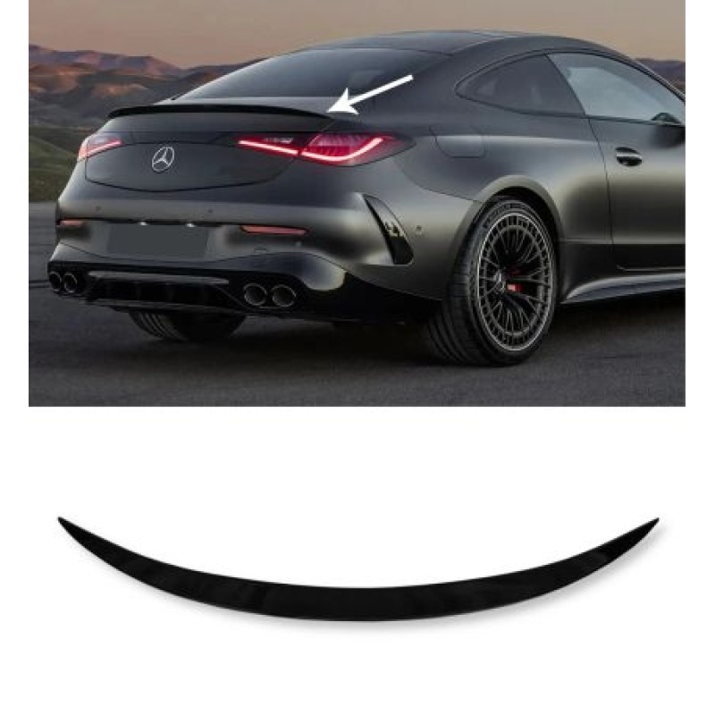 Αεροτομή πορτ μπαγκάζ για Mercedes CLE coupe (2024+) AMG Style - μαύρη γυαλιστερή