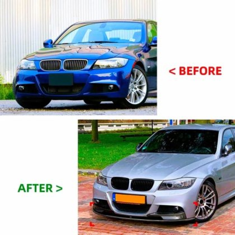Spoiler εμπρός προφυλακτήρα για BMW E90 (2008-2012) M Performance Style - μαύρο γυαλιστερό